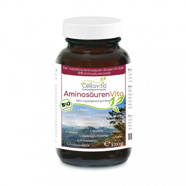 Bio Aminosäuren Vita (natürliche Aminosäuren &amp; Proteine) 120g im Glas