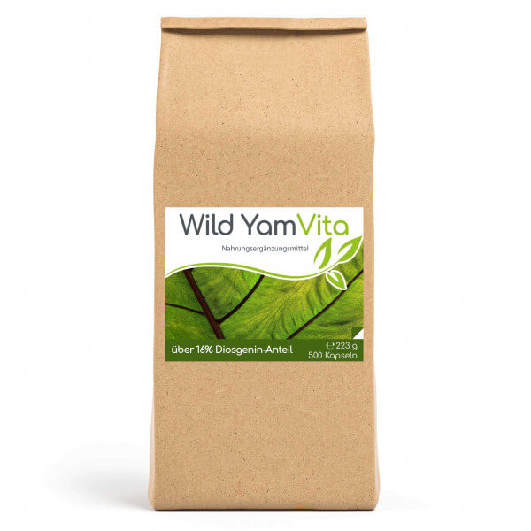 Wild Yam Vita (Yamswurzel) 500 Kapseln im Vorratsbeutel