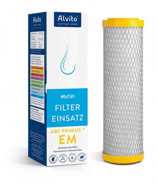 Alvito Filterkartusche Aktivkohlefilter ABF Primus® EM "gelb"