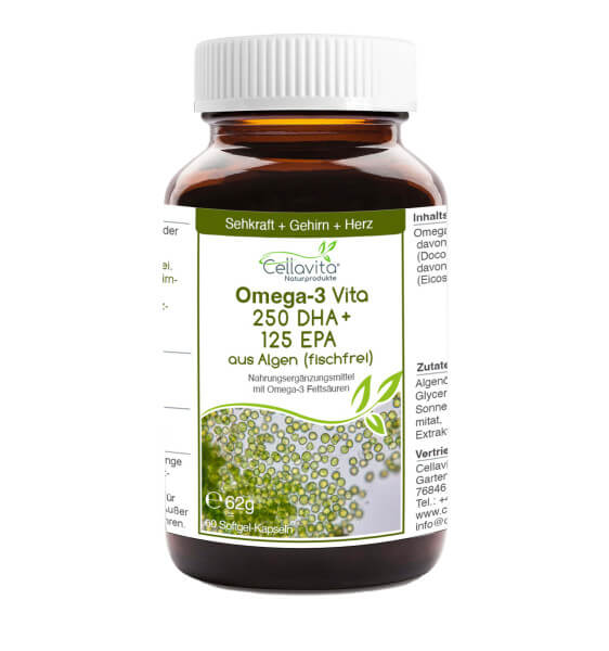 Omega-3 Vita DHA-EPA 60 Kapseln (fischfrei)