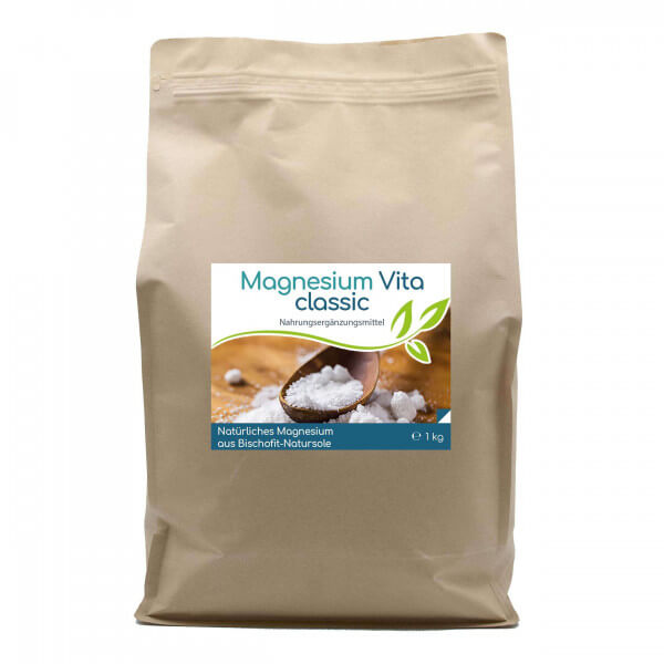 Magnesium Vita &#039;classic&#039; (100%) - 1kg Vorratsbeutel