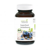 Superfood Heidelbeere bio Pulver 180g im Glas