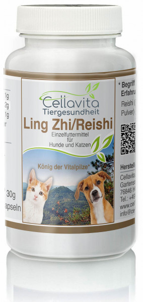 Ling Zhi / Reishi - 120 Kapseln für Hunde & Katzen