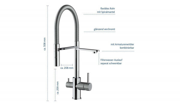 Alvito 3-Wege-Armatur Levanto Chrom - für Einbauvariante B