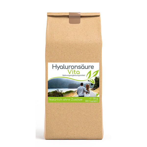 Hyaluronsäure Vita 300 Kapseln (Vegan) im Vorratsbeutel