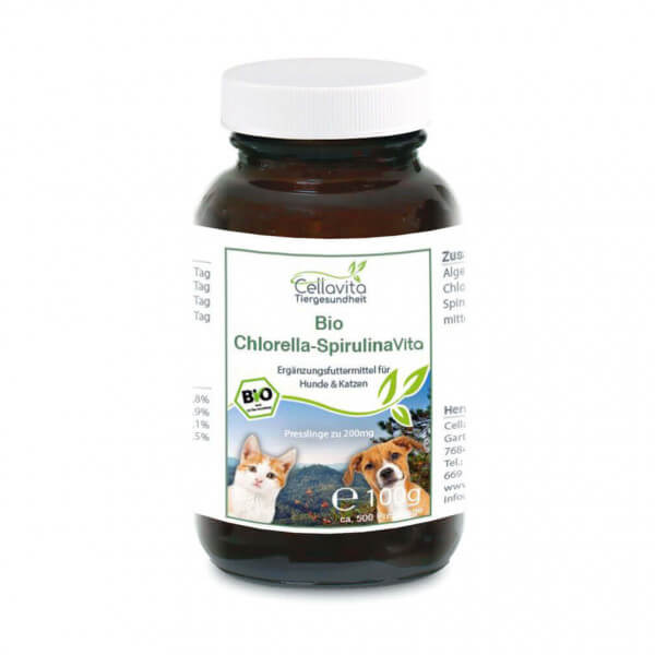 Bio Chlorella - Spirulina - 100g für Hunde &amp; Katze
