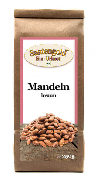 Bio-Mandeln braun - Rohkostqualität - 250g