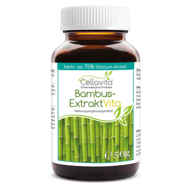 Bambus-Extrakt Vita | 50g Pulver (100 Tages-Vorrat) im Glas