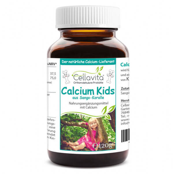 Calcium kids (natürlicher Calcium Lieferant) für Kinder - 120g Pulver im Glas