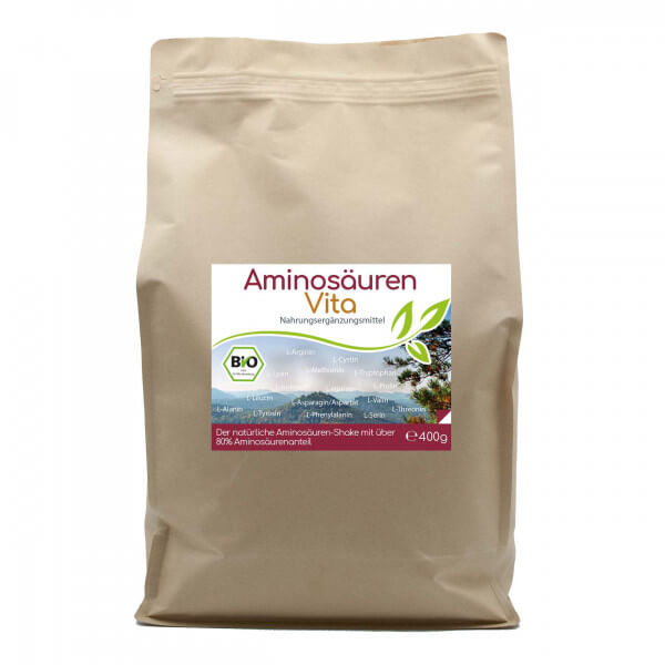Bio Aminosäuren Vita (natürliche Aminosäuren & Proteine) 400g Vorratsbeutel