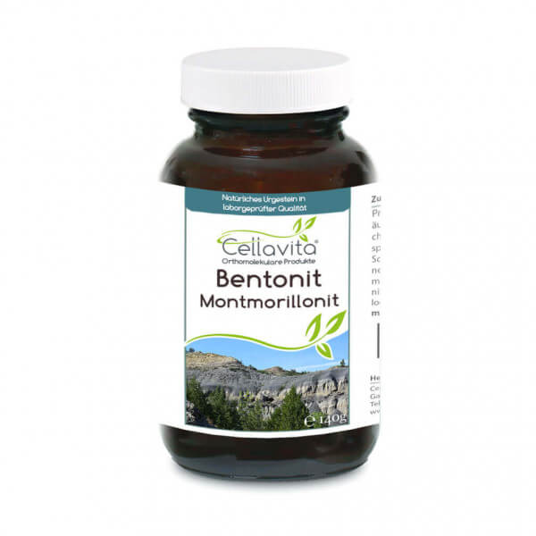 Premium Bentonit Montmorillonit 140g Pulver im Glas