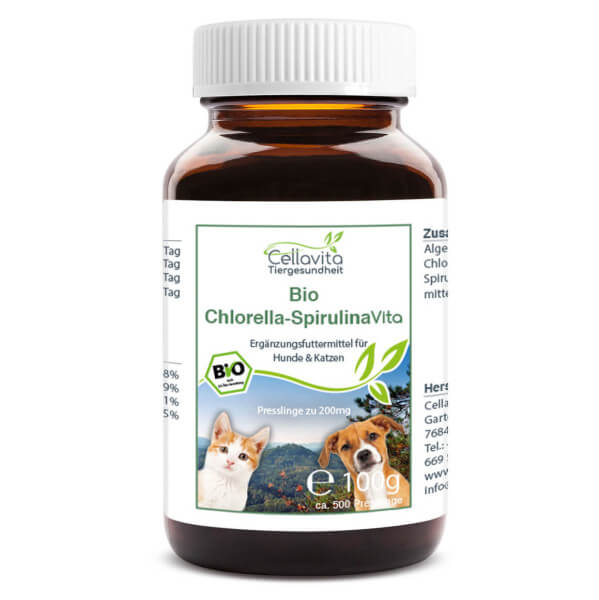 Bio Chlorella - Spirulina - 100g für Hunde & Katzen