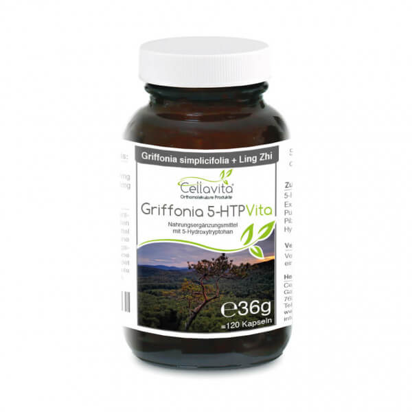 Griffonia 5-HTP (4-Monatsvorrat) 120 Kapseln im Glas