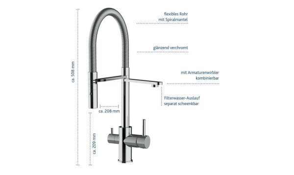 Alvito 3-Wege-Armatur Levanto Chrom