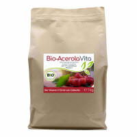 Acerola Vita (Der Vitamin-C-Drink) 1000g Pulver (22 Monatsvorrat) Vorratsbeutel
