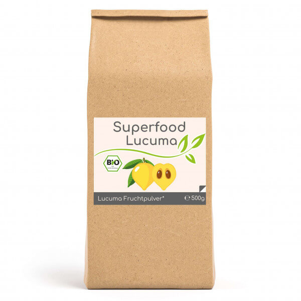 Superfood Lucuma bio Pulver 500g Vorratsbeutel