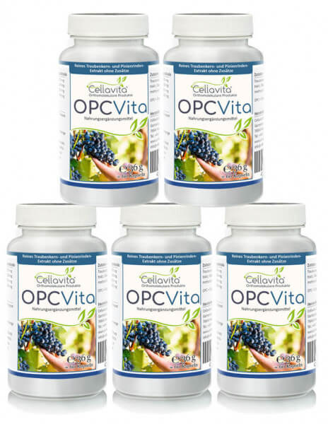 OPC Vita Vorteilspaket 5 x 60 Kapseln | Traubenkern- und Pinienrinden-Extrakt